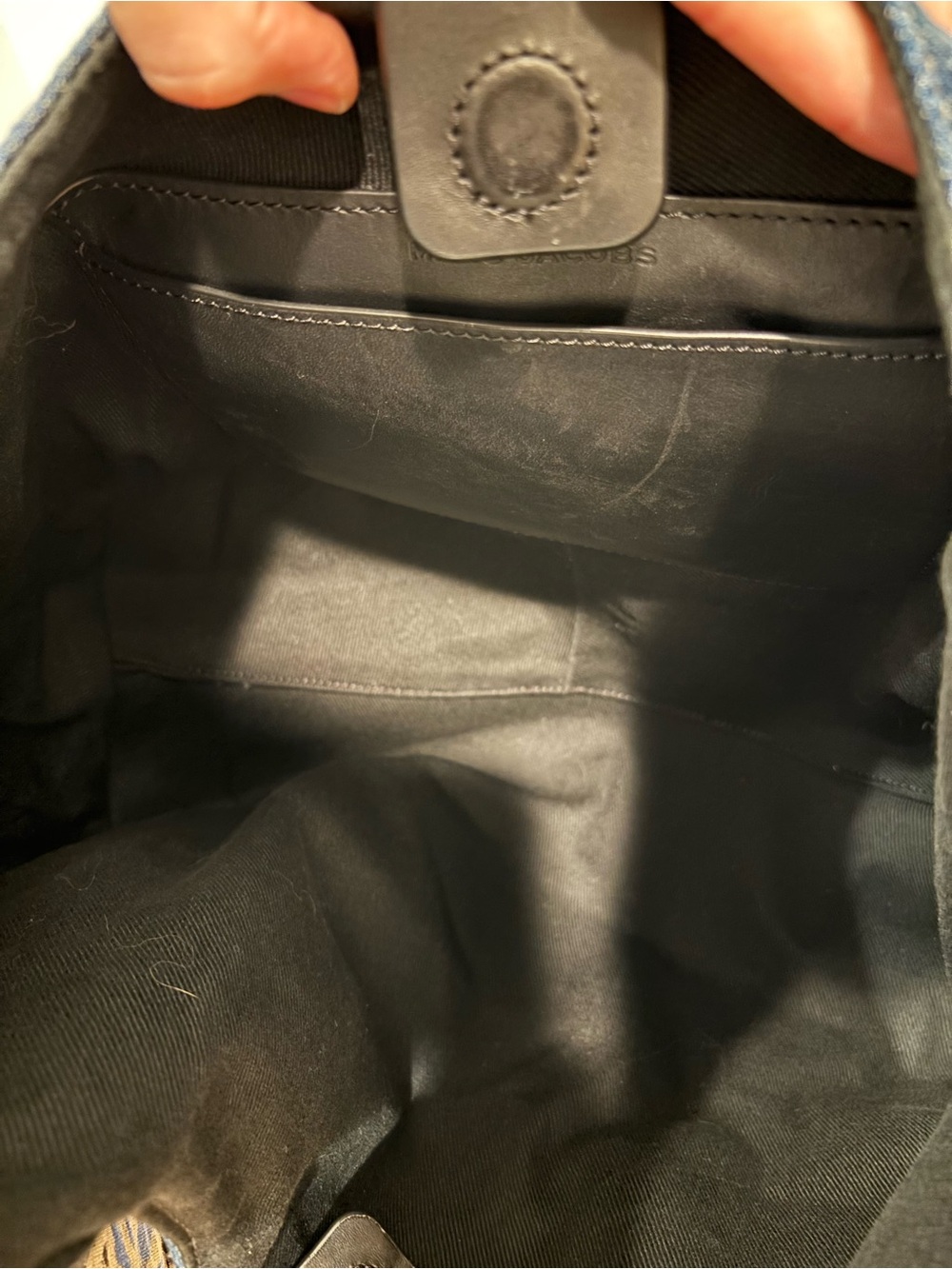 Marc Jacobs Distressed Denim Sack Bag in Blue - Picture 5 of 5